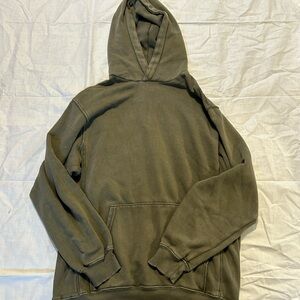 Aerie oversized hoodie, size small, color green
